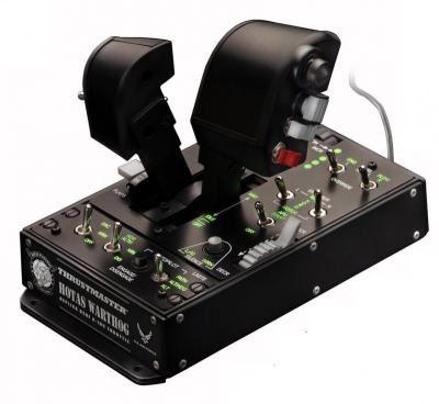 Жичен джойстик, авиосимулатор Thrustmaster HOTAS Warthog Dual Throttles за PC, Черен