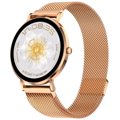 Смарт часовник Aurafit AM28, Amoled, Черен - 73127