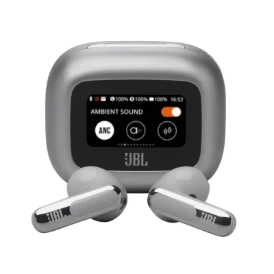 Блутут слушалки-тапи JBL Live Flex 3 - Сребрист
