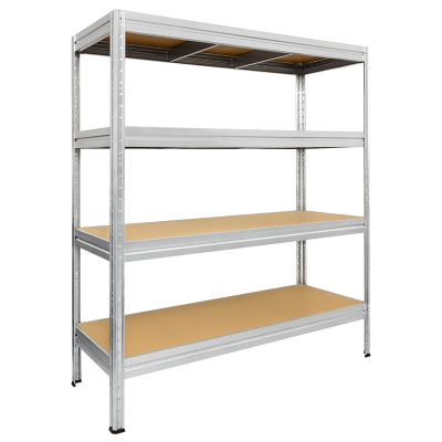 Метален стелаж Carmen CR-1024 - 168x160x40 см, до 600 кг на рафт - цинк