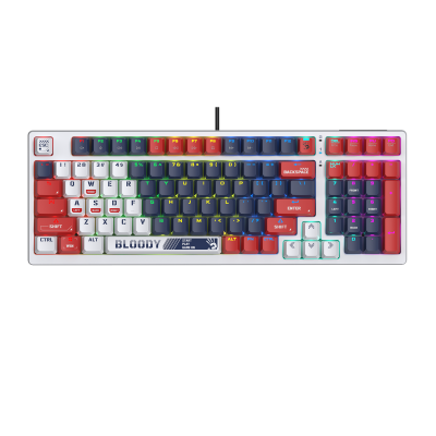 А4tech Геймърска механична клавиатура Bloody Sports Navy S98 BLMS RGB Backlit red switch , USB