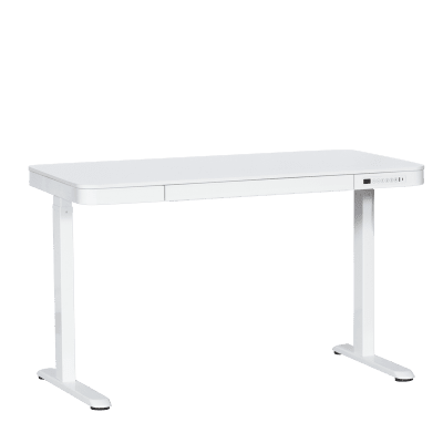 Ергономично регулируемо бюро Carmen CR-118 E - 140 см - бяло