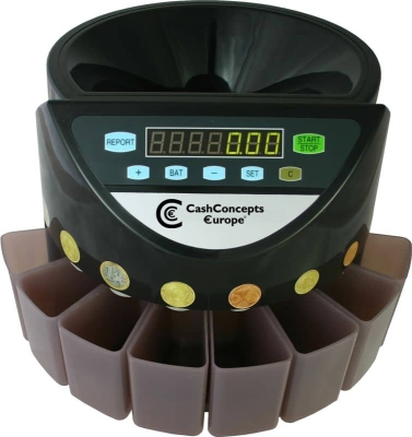 Монетоброячна машина CCE 400 | Брои / сортира до 230 евро монети в минута