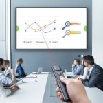 Мултифункционално дистанционно Baseus Orange Dot, Лазерна показалка, Сив - 40394