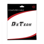 Кабел DeTech, Type-C - Type-C, 100W, 4K, 20GB/s, PD, 2.0m, Черен - 18383