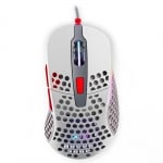 Геймърска мишка Xtrfy M4 Retro, RGB, Бял/Сив/Червен