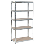 Метален стелаж Carmen CR-1020 - 180х90х45 см, до 275 кг на рафт - цинк