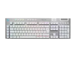 Безжична геймърска механична клавиатура Logitech G915X White Lightspeed - GL Tactile Switch