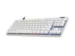 Геймърска механична клавиатура Logitech G Pro X RAPID TKL, Magnetic Analog Switch, Бял