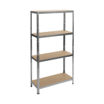 Метален стелаж Carmen CR-1024 - 180x90x40 см, до 600 кг на рафт - цинк
