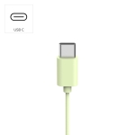 HAMA Слушалки с микрофон "Fun C", USB-C, водач за кабел от едната страна, зелени