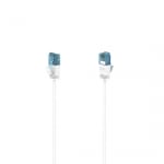 Мрежов кабел HAMA Flexi-Slim, U/UTP CAT 6a, 10 Gbit/s, RJ-45 - RJ45, 3.0 m, Бял