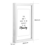 Рамка за снимки “Chiaro”, 20 x 30 cm, бяла