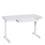 Ергономично регулируемо бюро Carmen CR-118 E - 140 см - бяло