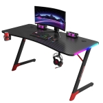 Геймърско бюро No brand D2209, 4 в 1, RGB, Черен - 74001