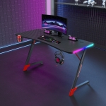 Геймърско бюро No brand D2209, 4 в 1, RGB, Черен - 74001