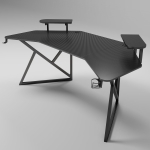 Геймърско бюро No brand D2204, 5 в 1, Черен - 74005