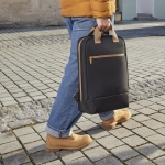 HAMA Раница за лаптоп "Ultra Lightweight", до 41 см (16,2"), черно с кафяво