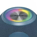 HAMA Блутут колонка "Ball Shape Speaker", 5 светлинни режима, 5W, синя
