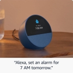 Смарт часовник Amazon Echo Spot 2024 , гласов асистент, Blue