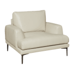 Кожен фотьойл GRASTEN LUX - бежов