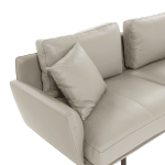 Кожен ъглов диван GRAM LUX - бежов