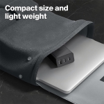 NORDIC 220V 65W, USB-A + 2xUSB-C, черен - NRDi-6530